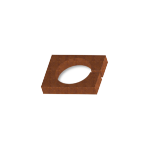 Key Automation STI3C alusplaat LED-aiavalgustile, Corten