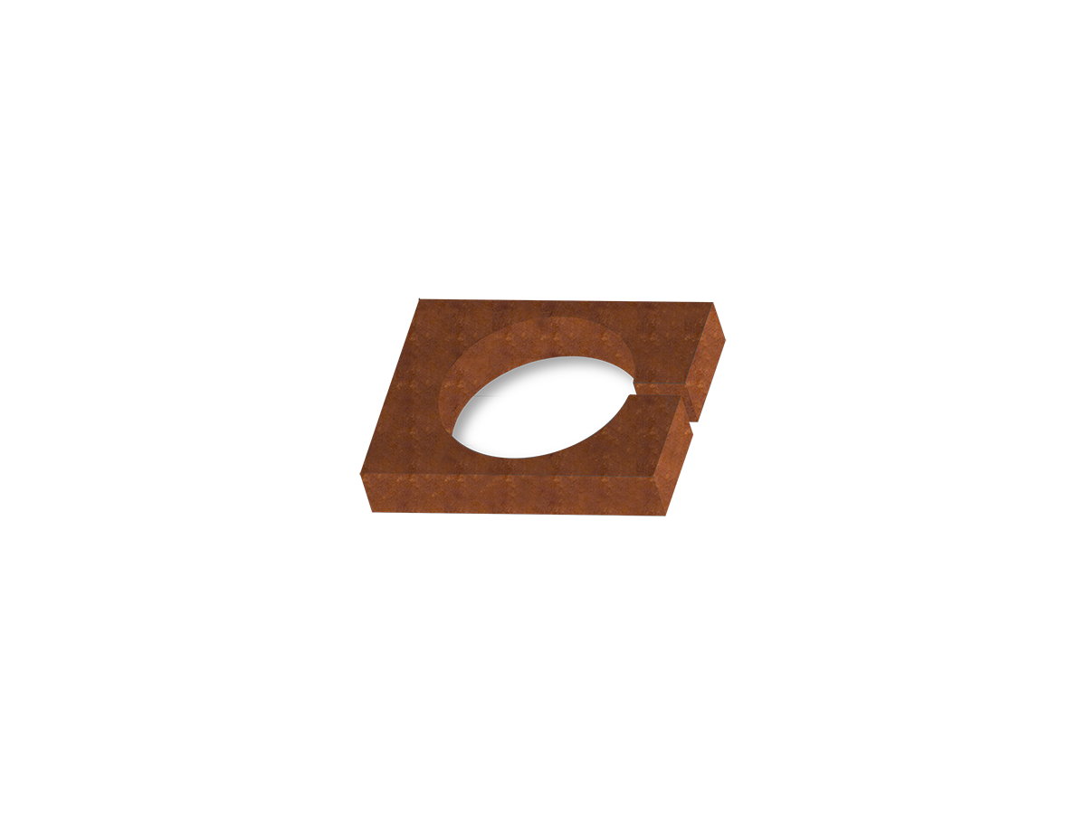 Key Automation STI3C alusplaat LED-aiavalgustile, Corten