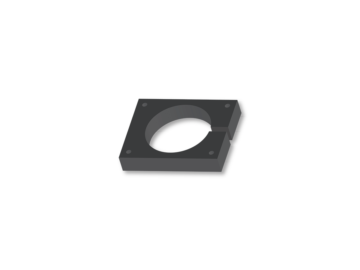 Key Automation STI3D alusplaat LED-aiavalgustile, tumehall RAL 7016